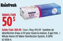 Canadian Tire Rainfresh Whole Home UV Water Disinfection System, 8 GPM offer