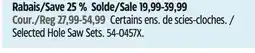 Canadian Tire Selected Hole Saw Sets offer