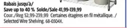 Canadian Tire Type A Selected Wire Shelving offer