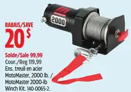 Canadian Tire MotoMaster 2000-lb Winch Kit offer