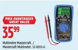 Canadian Tire Mastercraft Multimeter offer