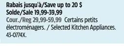 Canadian Tire Selected Kitchen Appliances offer