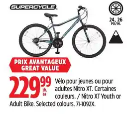 Canadian Tire Nitro XT Youth or Adult Bike offer