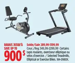 Canadian Tire Marcy Selected Treadmills, Elliptical or Exercise Bikes offer
