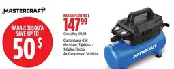 Canadian Tire Mastercraft 3-Gallon Electric Air Compressor offer