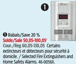 Canadian Tire Garrison Selected Fire Extinguishers and Home Safety Alarms offer