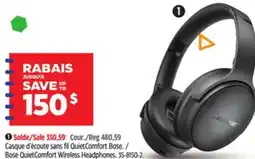 Canadian Tire Bose QuietComfort Wireless Headphones offer
