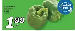 Marché Richelieu POIVRONS VERTS | GREEN PEPPERS offer