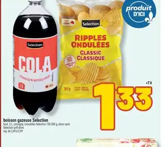 Marché Richelieu BOISSON GAZEUSE SELECTION | SELECTION SOFT DRINK offer