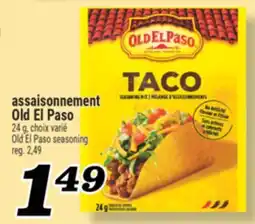 Marché Richelieu ASSAISONNEMENT OLD EL PASO | OLD EL PASO SEASONING offer