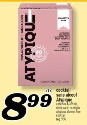 Marché Richelieu COCKTAIL SANS ALCOOL ATYPIQUE | ATYPIQUE ALCOHOL FREE COCKTAIL offer
