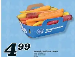 Marché Richelieu PANIER DE CAROTTES DE COULEUR | BASKET OF COLOR CARROTS offer