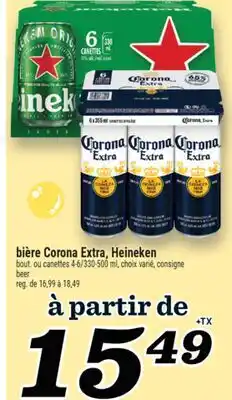 Marché Richelieu BIÈRE CORONA EXTRA, HEINEKEN | BEER offer