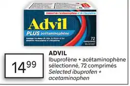 Brunet ADVIL Ibuprofène + acétaminophène sélectionné offer
