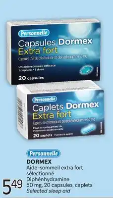 Brunet Personnelle DORMEX Aide-sommeil extra fort sélectionné Diphénhydramine offer