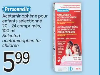 Brunet Personnelle Acétaminophène pour enfants sélectionné offer
