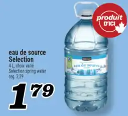 Marché Richelieu EAU DE SOURCE SELECTION | SELECTION SPRING WATER offer