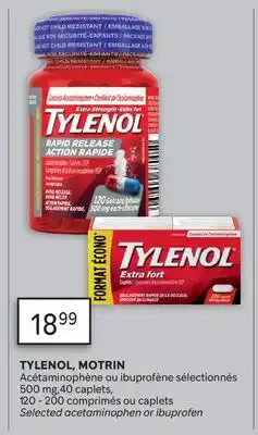 Brunet TYLENOL, MOTRIN Acétaminophène ou ibuprofène sélectionnés offer