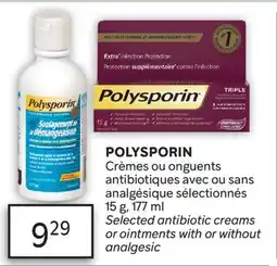 Brunet POLYSPORIN Crèmes ou onguents antibiotiques avec ou sans analgésique sélectionnés offer