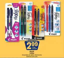Jean Coutu PILOT Frixion Selected pens sets offer