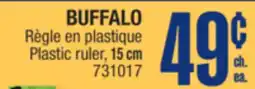 Jean Coutu BUFFALO Plastic ruler offer