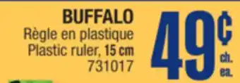 Jean Coutu BUFFALO Plastic ruler offer