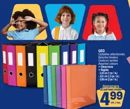 Jean Coutu GEO Selected binders Assorted colours Clearview, Rigide offer