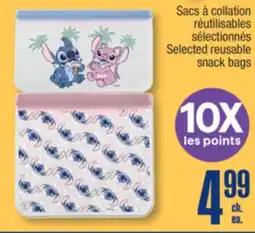 Jean Coutu Selected reusable snack bags offer