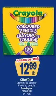 Jean Coutu CRAYOLA Coloured pencils offer