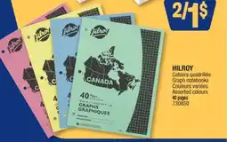 Jean Coutu HILROY Graph notebooks offer