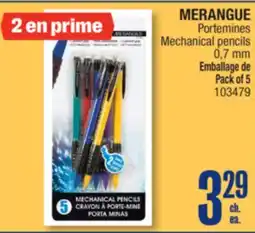 Jean Coutu MERANGUE Mechanical pencils offer