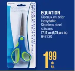 Jean Coutu EQUATION Stainless steel scissors offer
