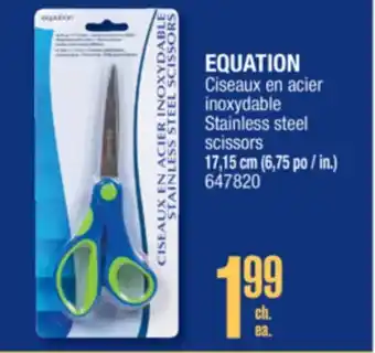 Jean Coutu EQUATION Stainless steel scissors offer