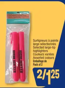 Jean Coutu EQUATION Selected large-tip highlighters offer