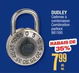 Jean Coutu DUDLEY Combination padlock offer