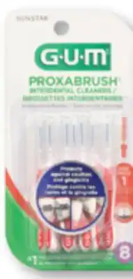 Familiprix GUM Proxabrush interdental cleaners Size 1 Ultra Tight 8un offer