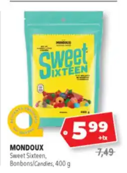 Familiprix MONDOUX, Sweet Sixteen, Candies, 400 g offer