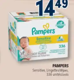 Familiprix PAMPERS, Sensitive, Wipes, 336 units offer