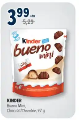 Familiprix KINDER, Bueno Mini, Chocolate, 97 g offer