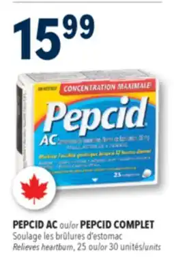 Familiprix PEPCID AC, Relieves heartburn, 25or 30units offer