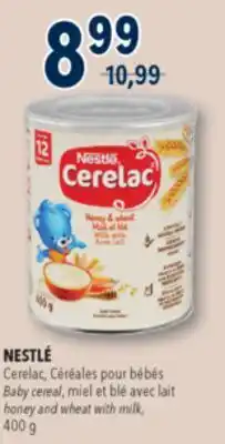 Familiprix NESTLÉ Cerelac Baby cereal honey and wheat with milk 400 g offer