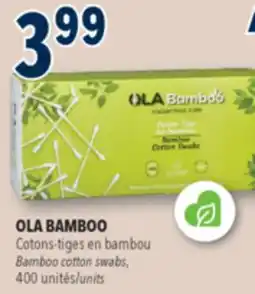 Familiprix OLA BAMBOO Bamboo cotton swabs, 400units offer