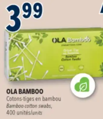 Familiprix OLA BAMBOO Bamboo cotton swabs, 400units offer