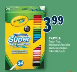 Familiprix CRAYOLA Washable markers, 24 units offer