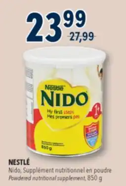 Familiprix NESTLÉ, Nido, Powdered nutritional supplement, 850 g offer