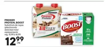 Brunet PREMIER PROTEIN, BOOST Substituts de repas sélectionnés offer