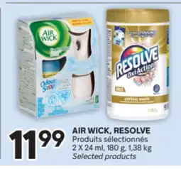 Brunet AIR WICK, RESOLVE Produits sélectionnés offer