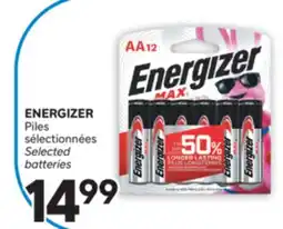Brunet ENERGIZER Piles sélectionnées offer