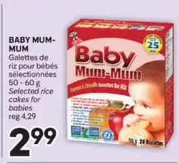 Brunet BABY MUM-MUM Galettes de riz pour bébés sélectionnées offer