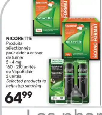 Brunet NICORETTE Produits sélectionnés pour aider à cesser de fumer offer